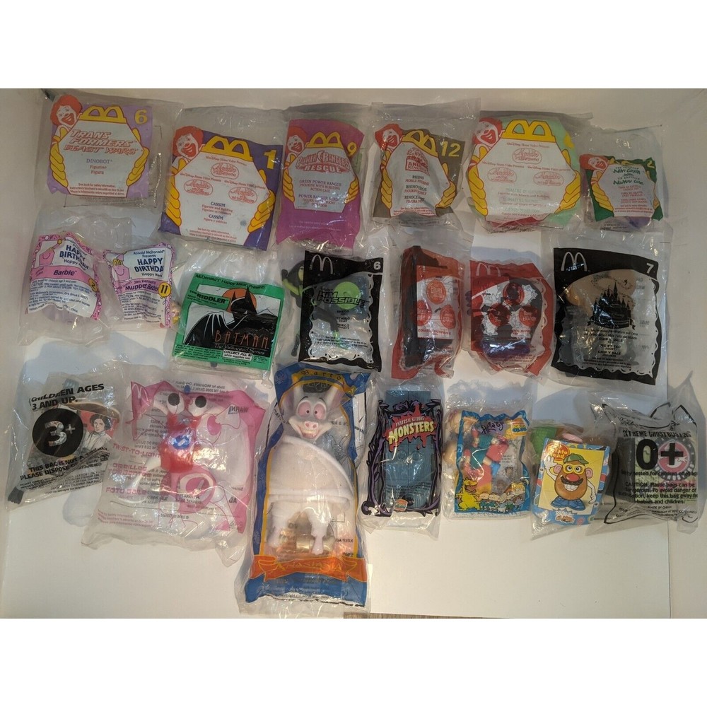 Huge Lot Mcdonalds Happy Meal Toys Lot Of 20 NIP VINTAGE 1990's-2000's Disney
